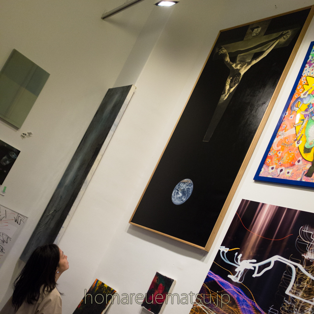 『キリスト意識の目覚め(ダリによる)』キャンバス，油彩 2019 東京藝術大学陳列館2F 展示風景